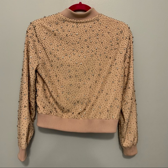 ALICE & OLIVIA DEMIA EMBELLISHED BOMBER JACKET - Picture 3 of 3